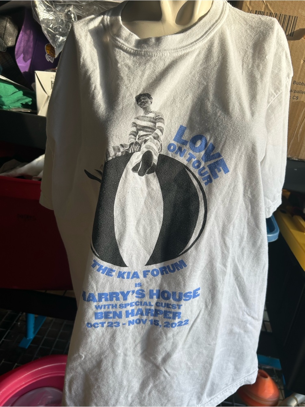 HARRY STYLES  LOVE ON TOUR LOS ANGELES 2022 RESIDENCY T-SHIRT size large as is